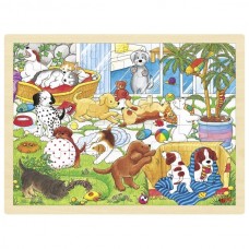 PUZZLE DE MADEIRA CACHORROS